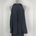 Kobi Halperin Black 100% Silk Open Shoulder Cape Halter Dress‎ Size 6 Photo 5