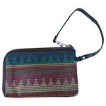 Fossil  Keyper Zip Wristlet Coated Canvas Multi Pattern Photo 1