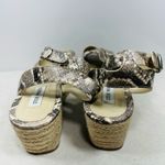 Steve Madden Snake Print Platform Sandals size Brown Size 9 Photo 4