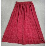 SheIn Curve Womens Skirt 1XL Red White Polka Dot A Line Holiday Christmas Pleats Photo 2