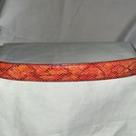 DKNY Italian calf animal print Reptile print luxury 1” Skinny belt Medium 36.25” Photo 5