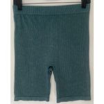 H&M Dark Turquoise Ribbed Biker Shorts Photo 9