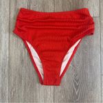 Cupshe NWT  Sz S Textured Twisted V Neck Bikini Top & High Rise Bottoms Swim Set Photo 8