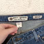 Harley Davidson‎ Womens Boot Cut Jeans Denim Medium Wash Size 10 Motorcycle Blue Photo 6