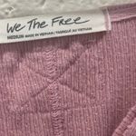 Free People  We the Free Pink Thermal Top size M Photo 2