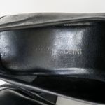 Enzo Angiolini Vintage 90s Black Leather Heeled Loafers Photo 8