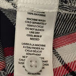 Beach Lunch Lounge Collection Plaid Shirt Long Sleeve Women Size XS Photo 6