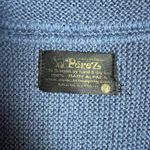 Factoria Perez Cardigan Sweater Womens M 100% Baby Alpaca Blue Embroidered Peru Size M Photo 10