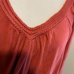 American Rag Cie blouse Small Burnt Orange Photo 2