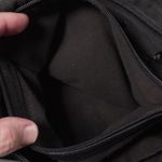 Rolfs Genuine Leather Shoulder Bag Purse Black Soft Flap Built In Wallet SEE‎ Photo 10