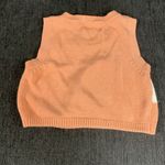 Vintage Mixed Blues Knit Crop Vest Size M Pink Size M Photo 3