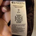 Athleta Women Maroon Snap Button Zip Pockets Sherpa Sweatshirt Jacket Size XS Photo 6