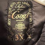 COOGI Vintage Red and Pink Faux Snake Zip Up Jacket Size 3X Photo 3