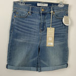 Liverpool Kristy High Rise Denim Shorts Cuffed Distressed Women's Size 4 Blue Photo 0