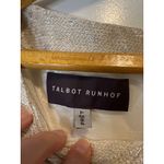 Talbot Runhof Metallic Draped Cocktail Dress Gold Silver Size 14 Photo 4