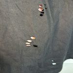 Torrid  Motorcycle Destructed Black Graphic Shirt Edgy Biker Size 0/Large EUC Photo 2