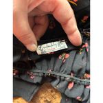 Free People  Intimately Black and Pink Floral Bodysuit Photo 5