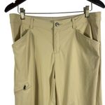 Patagonia Women's Outdoor Hiking Pants Beige Size 10 Nylon Stretch Travel Photo 1