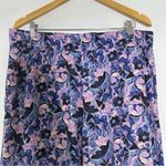 Marine layer  Allison Trouser Wide Leg in Violet Watercolor Size XL Photo 4