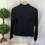 British Khaki  100% Silk Long Sleeve Button Up Fitted Blouse Top 8 Photo 1