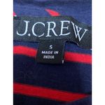 J.Crew Women Navy Blue Red Striped Long Sleeve Crew Neck T Shirt Tee Top Size S Photo 2