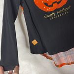 Simply Southern  pumpkin Halloween new shirt plaid Photo 1