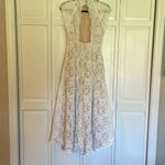 Lulus  sweetest love story white lace open back high low midi dress small Photo 11