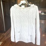 Faded Glory White Cotton Sweater Pullover Hooded Photo 12