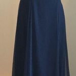 Alfred Angelo Alfred Angel Maxi Beautiful Navy Blue Gown Sz XL Photo 0