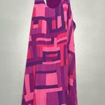 Alice + Olivia  Geometric Silk Mini Dress Women’s Size S Y2K Mod Colorblock Photo 0