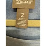 Chico's Hawaiian Scene Short Sleeve TShirt Size 2 (Large) Beach Vacation Resort Photo 4