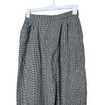 Lands' End Houndstooth Wool Skirt Pleated Midi Knee Length Women's Size 14 Photo 1