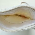 Vintage‎ Beaded Floral Hand Bag White Photo 4