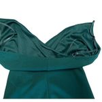 Emerald Sundae Rhinestone Fringe-Hem Mini Dress green stretch size small Photo 13