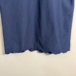 J. McLaughlin Elle Sheath Dress Women's 4 Navy Scalloped Hem Bell Sleeves Career Photo 9