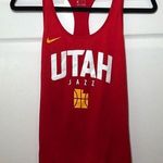 Nike Women’s NBA Utah Jazz Red Basketball Racer Back Dri Fit Tank Top Size S Photo 0