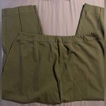 Soft Surroundings Brown Pull On Elastic Waist Thick Crop Pants Sz L Photo 2