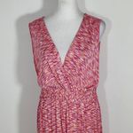 Spense Pink Sleeveless Maxi Dress Size Large Pink and Orange Space Dye Dress Photo 2
