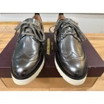 Johnston & Murphy  Women's Mitzi Wedge Derby Pewter Metallic Loafers Size 6 NIB Photo 6