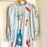 Stella Nova Million Dollar Baby Embroidered Circus Midi Dress Blue Size XS Photo 5