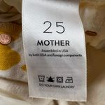 MOTHER The Curbside Heel Fray Yellow Floral Leopard Button Fly High Rise Size 25 Photo 5