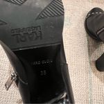 Karl Lagerfeld Black Leather Heeled Ankle Booties with Toe Embellishment | 6 Photo 8