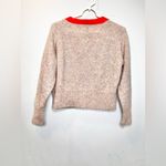 ANINE BING NWOT  Mason Mohair Blend Cardigan Size XS Red Beige Pullover sweater Photo 7