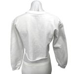 Disney Tim Burton's The Nightmare Before Christmas White Crop Sweat Shirt Top S Photo 1