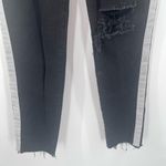 AG Adriano Goldschmied HALE Jeans Denim Size 29 Size Naia High Rise Straight Leg Side Stripes Raven Photo 12