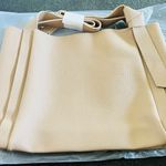 Faux Pebbled Leather Tan Bag Photo 1