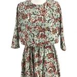 ZARA Structured Blouson Mini Dress Floral Retro Vibes (Size XS) Photo 0