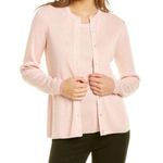 St. John 💕💕 1x1 Rib Cardigan ~ Pale Pink XL NWOT Photo 0