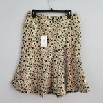 Doncaster Black & Gold Metallic Dressy Circle Skirt Size 8 NWT Photo 1