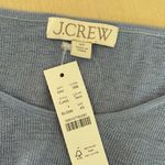 J.Crew  Cashmere Silk Blend Wide V-Neck Sweater T-Shirt in Hazy Hydrangea Photo 6